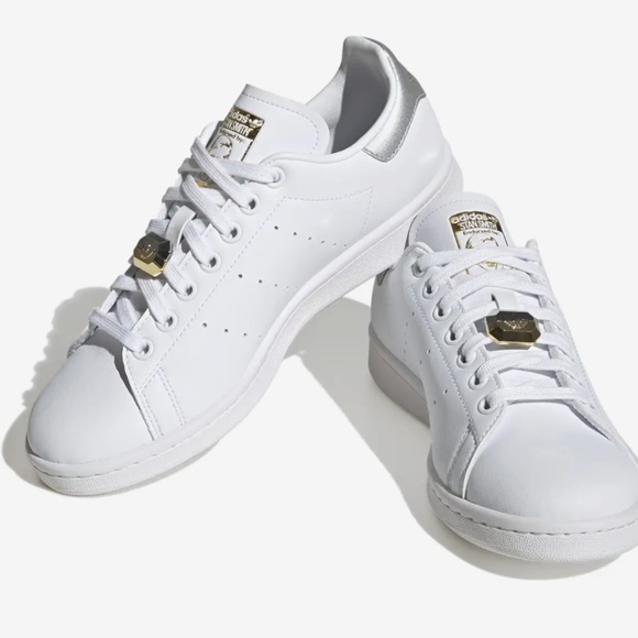 Adidas Stan Smith silver gold brand new - Picture 1 of 4